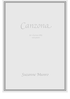 Canzona (clarinet and piano)