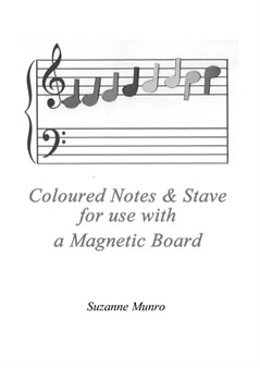 Coloured Notes and Large Stave for Magnetic Board